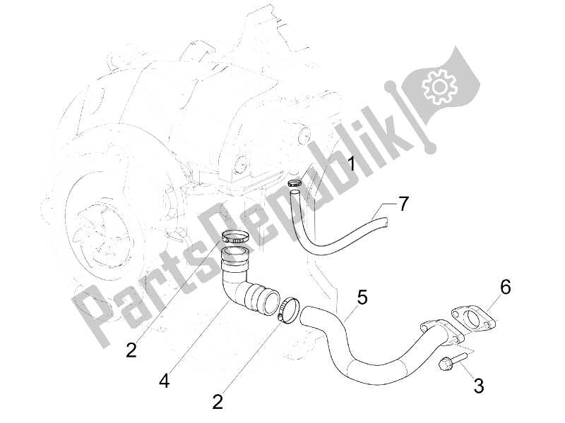 All parts for the Secondary Air Box of the Gilera Runner 200 VXR 4T E3 2006