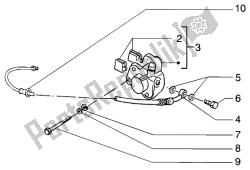 Front brake piping-front brake caliper