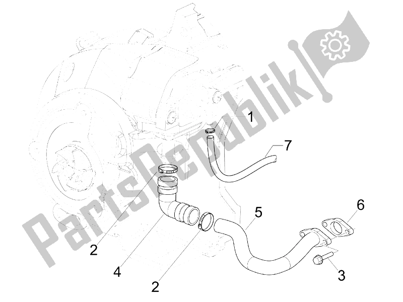All parts for the Secondary Air Box of the Gilera Runner 125 VX 4T Race E3 2006