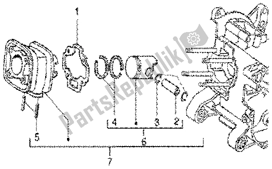 All parts for the Cylinder-piston-wrist Pin, Assy of the Gilera DNA GP Experience 50 1998