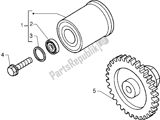 Toutes les pièces pour le Dispositif Limiteur De Couple - Amortissement du Gilera DNA 125 1998