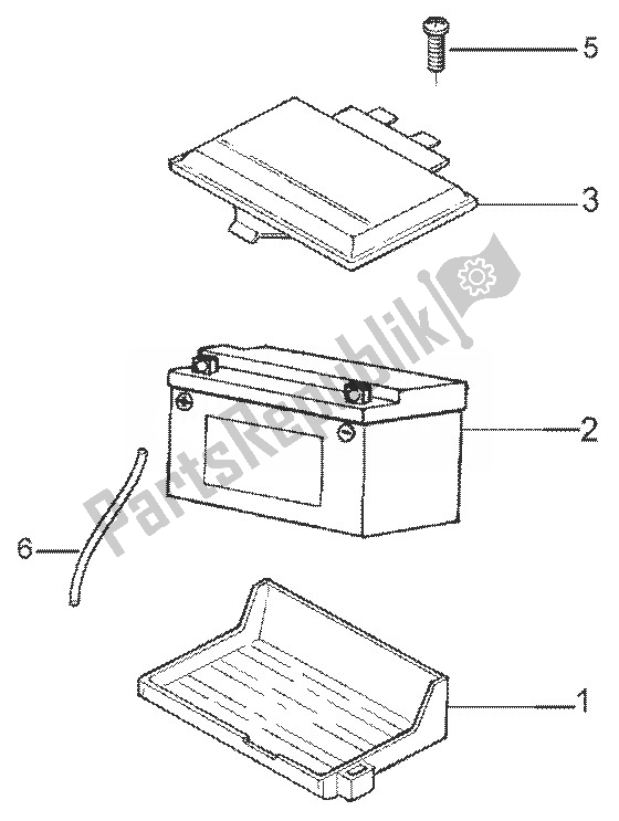 Tutte le parti per il Batteria del Gilera Runner 50 SP 1998