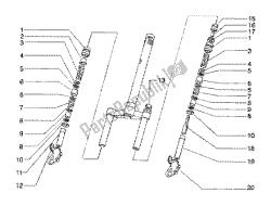 części składowe przedniego widelca (model 97-98-99)