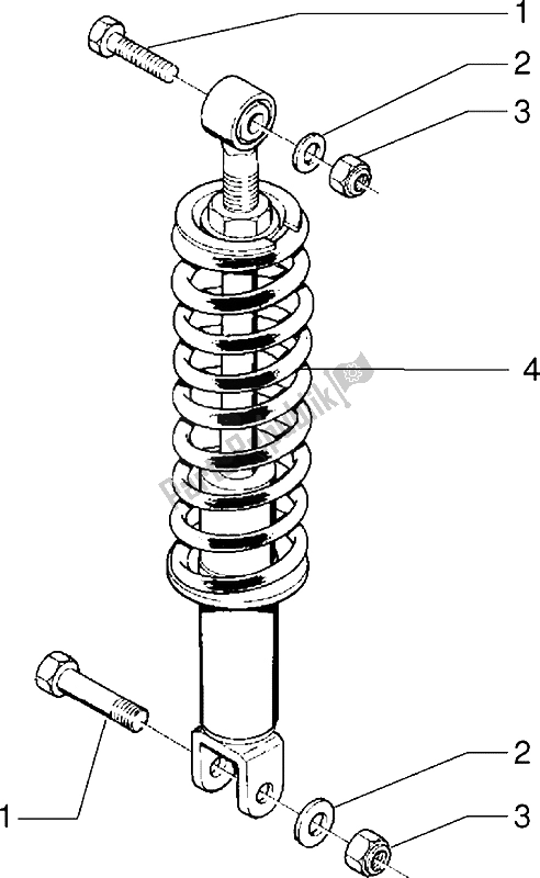 Toutes les pièces pour le Suspension Arrière du Gilera Surfer 50 1998