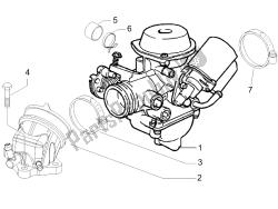 Carburettor, assembly - Union pipe