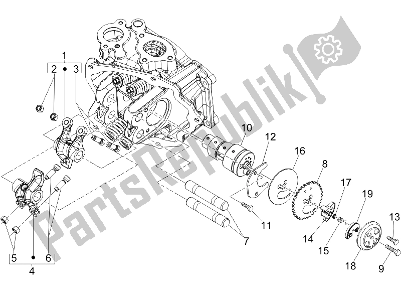 Tutte le parti per il Unità Di Supporto Leve A Dondolo del Gilera Runner 200 VXR 4T Race E3 2006