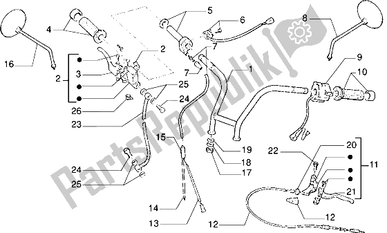 Todas las partes para Bigote Daliniano de Gilera Eaglet 50 1998