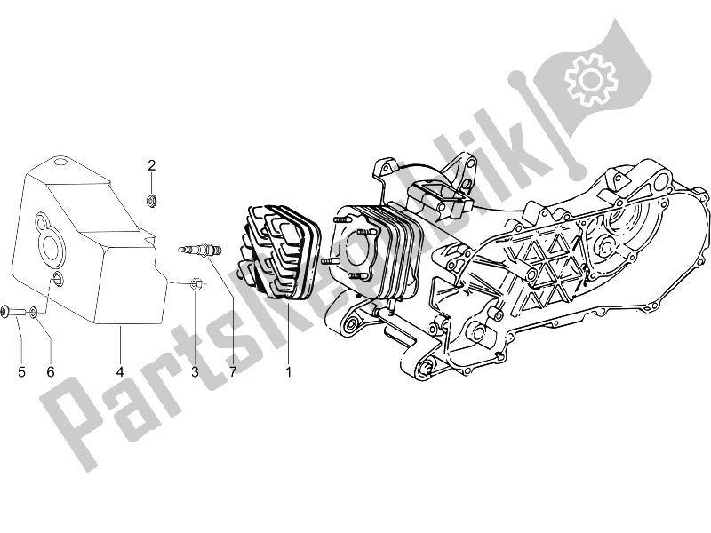 Wszystkie części do Cylinder Gilera Storm 50 2007