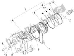 Cylinder-piston-wrist pin unit