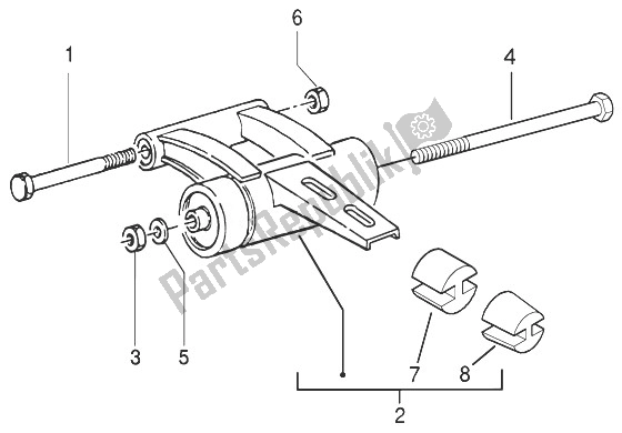 Todas las partes para Brazo Oscilante de Gilera Runner 50 Pure JET 1998