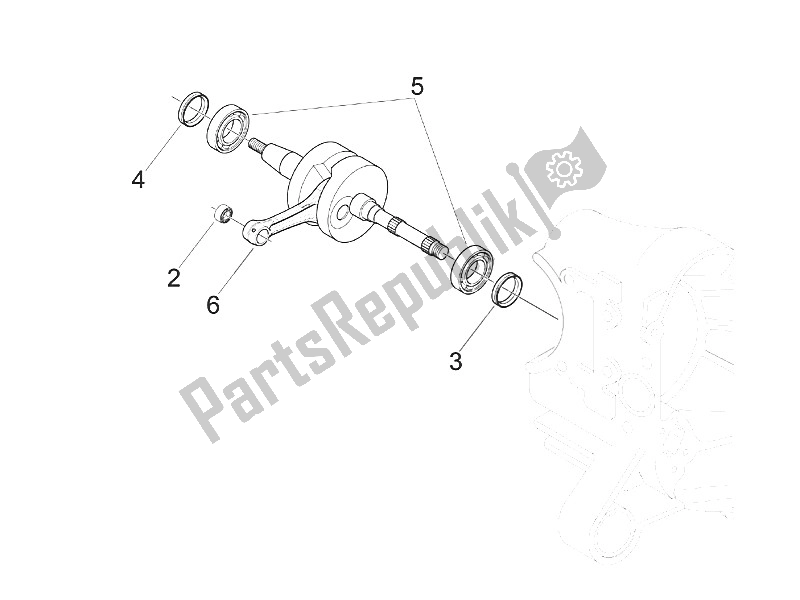 Toutes les pièces pour le Vilebrequin du Gilera Stalker 50 2005