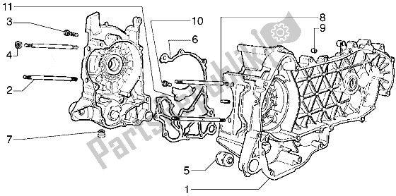 Tutte le parti per il Carter del Gilera Runner VXR 125 1998