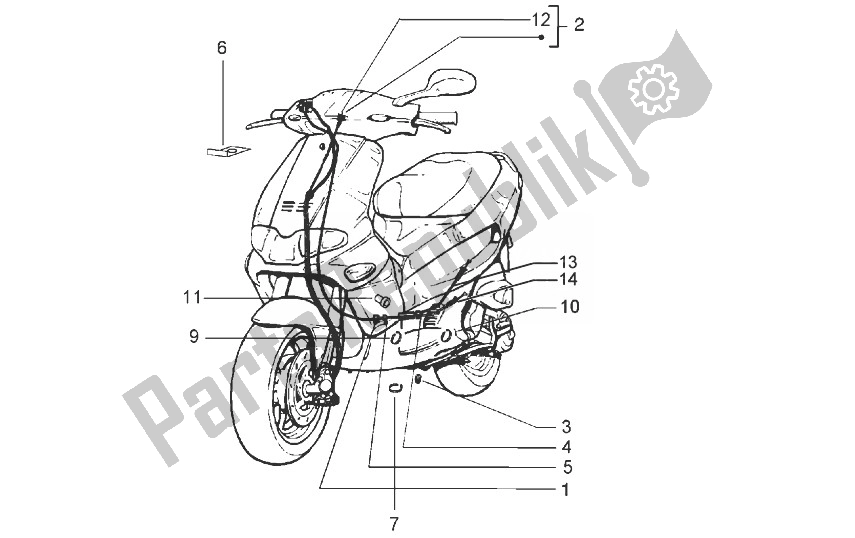 Todas las partes para Transmisiones de Gilera Runner 50 Pure JET 1998