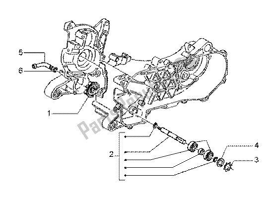 All parts for the Water Pump of the Gilera Runner 180 FXR 2T 1998