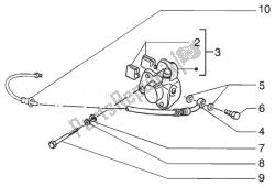 Front brake piping-front brake caliper