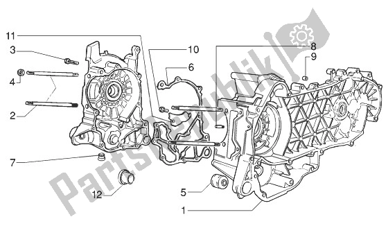 Toutes les pièces pour le Carter du Gilera Runner 125 VX 4T 1998