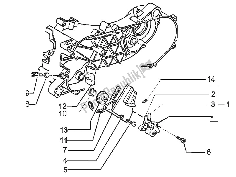 Toutes les pièces pour le La Pompe à Huile du Gilera Runner 50 SP 2005