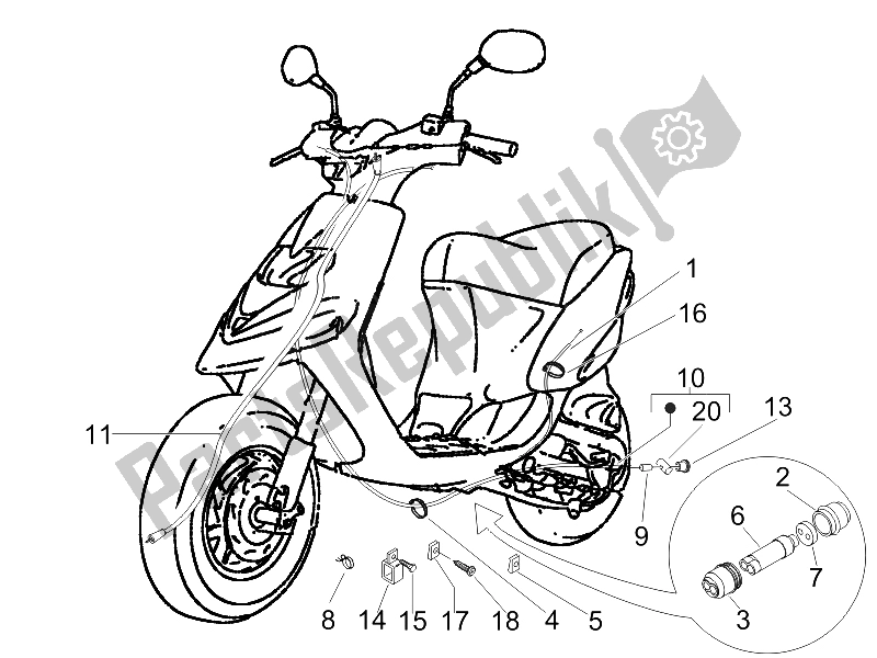 Toutes les pièces pour le Transmissions du Gilera Stalker Special Edition 50 2007