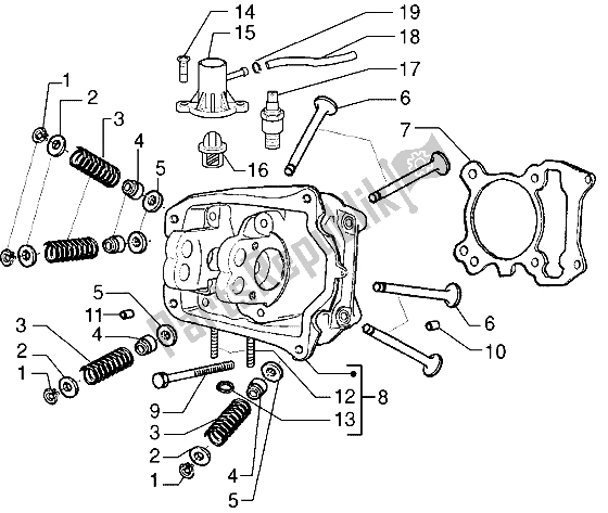 Toutes les pièces pour le Soupapes De Tête du Gilera DNA 125 1998