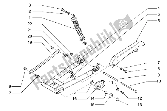 Wszystkie części do Du? Y Widelec Gilera Cougar 50 1998