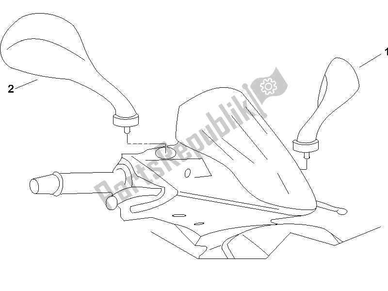 All parts for the Driving Mirror/s of the Gilera Runner 125 VX 4T Race 2005