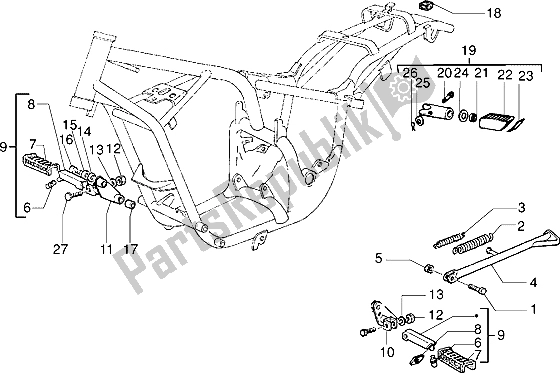 Tutte le parti per il Carenature del Gilera Eaglet 50 1998