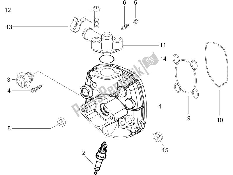 Toutes les pièces pour le Le Couvre-culasse du Gilera Runner 50 Pure JET SC 2006