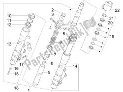 Fork/steering tube - Steering bearing unit