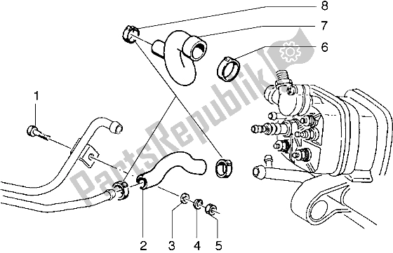 Todas las partes para Instalación De Refroidissement (2) de Gilera Runner 50 1998