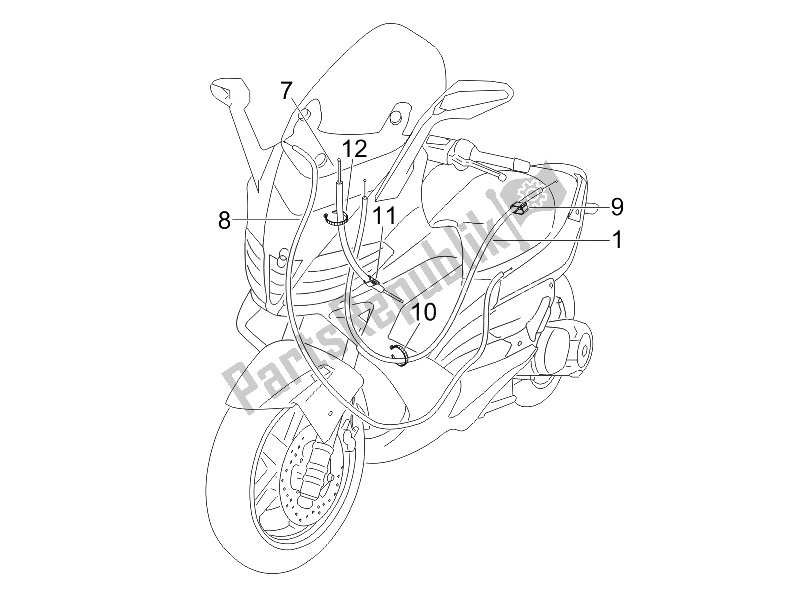 Toutes les pièces pour le Transmissions du Gilera Nexus 500 E3 2006