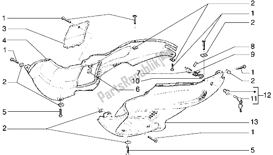 Todas las partes para Carenados (2) de Gilera Runner 50 1998