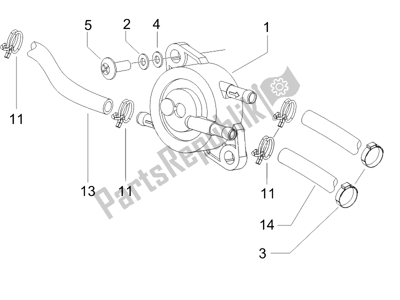 Todas las partes para Sistema De Suministros de Gilera Runner 50 SP 2010