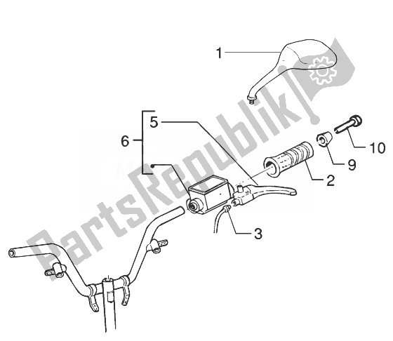 Toutes les pièces pour le Pièces Détachées Guidon (2) du Gilera Runner 200 VXR 4T 1998