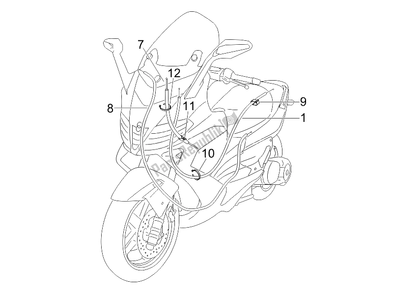 Toutes les pièces pour le Transmissions du Gilera Nexus 500 E3 UK 2006