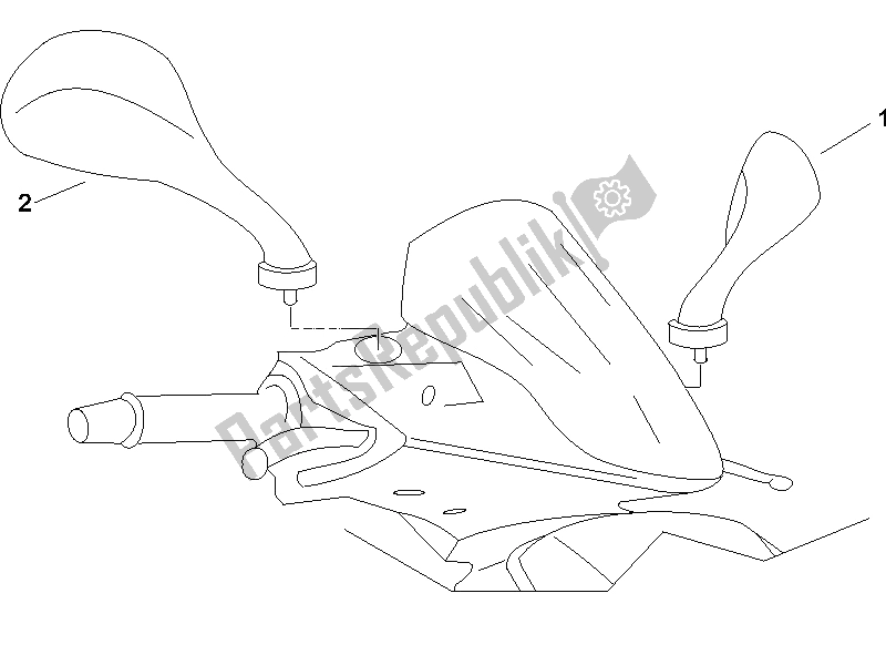 Toutes les pièces pour le Miroir (s) De Conduite du Gilera Runner 125 VX 4T E3 Serie Speciale 2007