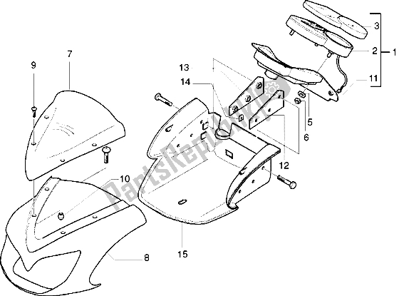 Todas las partes para Carenados De Instrumentos de Gilera DNA 180 1998