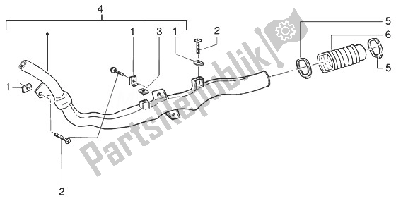 All parts for the Belt Cooling Tube of the Gilera Runner 200 VXR 4T 1998
