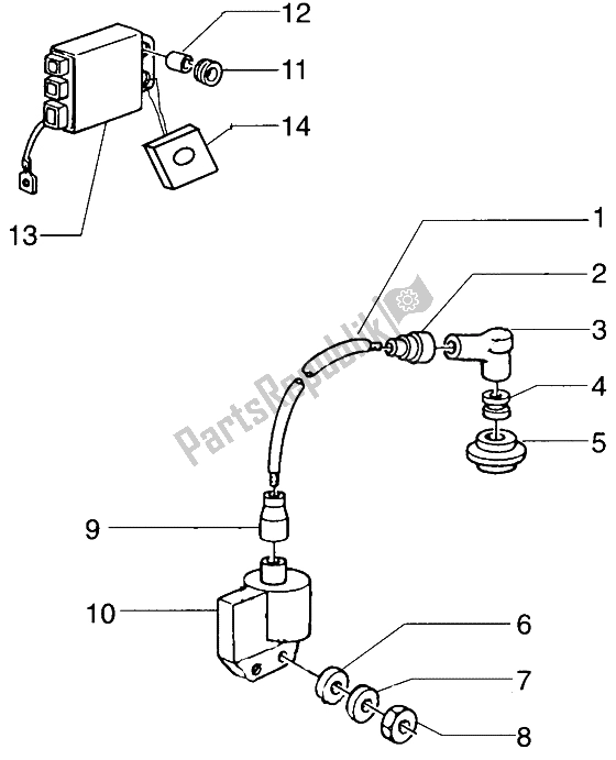 Todas las partes para Dispositivos Eléctricos Para Vehículos Con Antiestado de Gilera Storm 50 1998