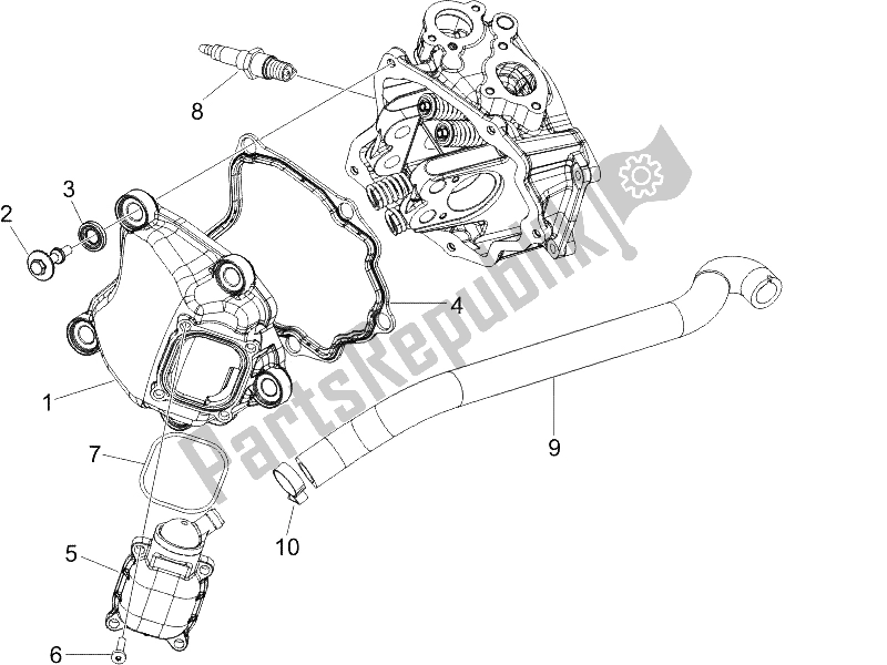 Toutes les pièces pour le Le Couvre-culasse du Gilera Runner 125 VX 4T Race 2005