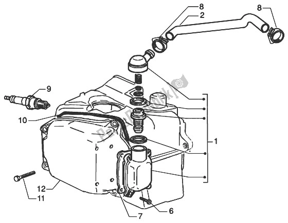 Todas las partes para Válvula De Drenaje De Aceite de Gilera Runner 200 VXR 4T 1998