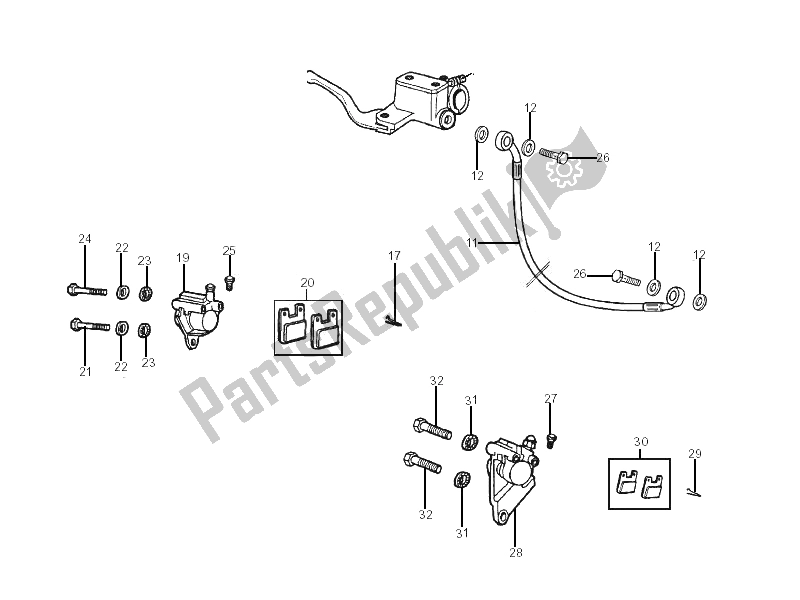 Todas las partes para Tubos De Frenos - Pinzas de Gilera SMT 50 2006