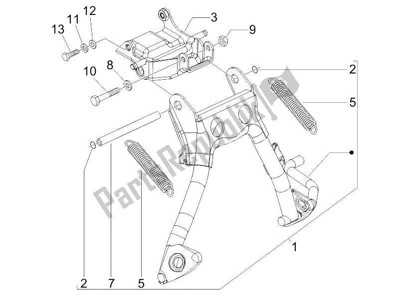 Toutes les pièces pour le Des Stands du Gilera Runner 50 SP 2007