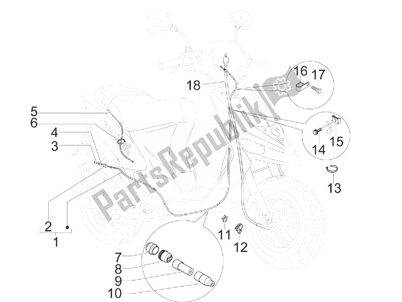 All parts for the Transmissions of the Gilera Stalker 50 2008