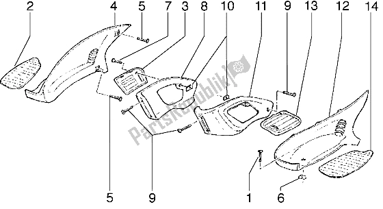 Todas las partes para Carenados (4) de Gilera Runner VX 125 1998