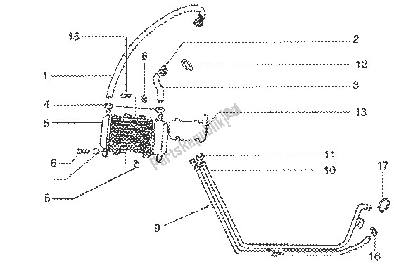 Todas las partes para Sistema De Refrigeración de Gilera Runner 50 SP 1998