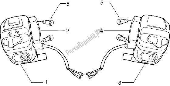 Todas las partes para Aparatos Eléctricos de Gilera ICE 50 1998