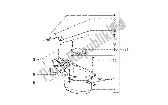 Tutte le parti per il Custodia Casco del Gilera Runner 50 SP 1998