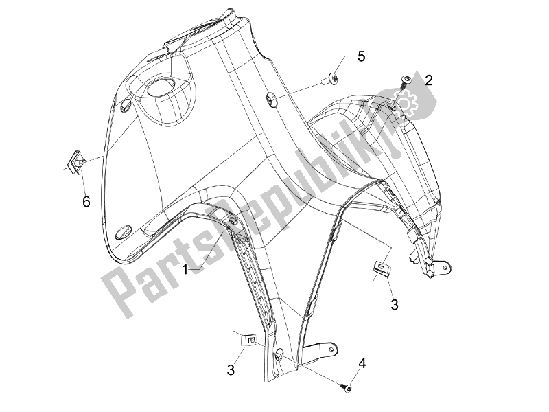 Toutes les pièces pour le Boîte à Gants Avant - Panneau De Protection Des Genoux du Gilera Runner 50 SP 2008