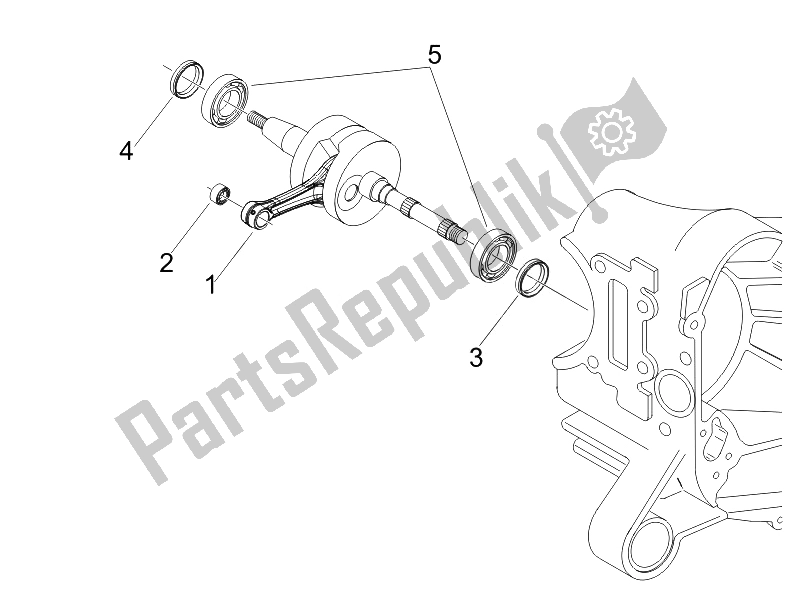 Toutes les pièces pour le Vilebrequin du Gilera Runner 50 SP 2008