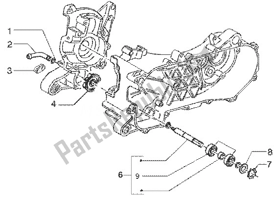 Toutes les pièces pour le Pompe à Eau du Gilera Runner 50 SP 1998